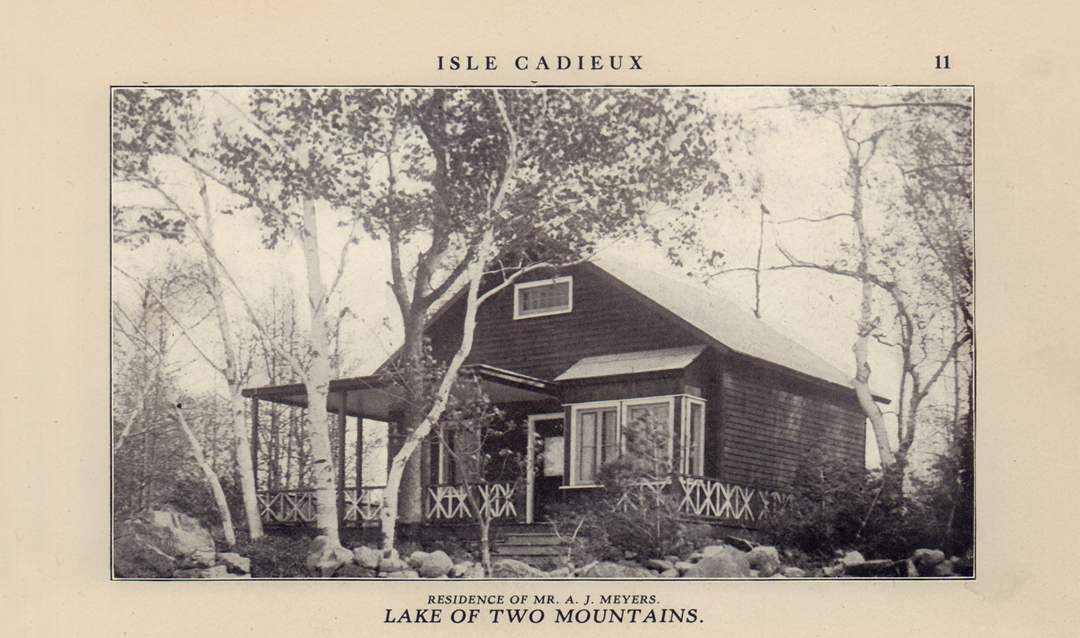 A. J. Meyers summer residence - Source: Isle Cadieux - Summer Resort, 1914
