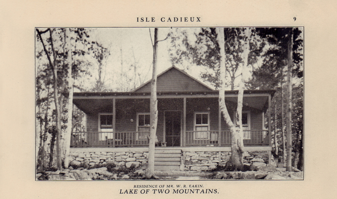 William R. Eakin summer residence - Source: Isle Cadieux - Summer Resort, 1914