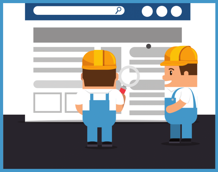site en travaux